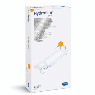 Прозорий перев'язувальний матеріал Hydrofilm plus, 10 х 25 см (685779), 25 штук, Hartmann