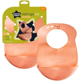 Нагрудник Tommee Tippee, 6м+, зелений або помаранчевий
