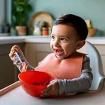 Нагрудник Tommee Tippee, 6м+, зелений або помаранчевий: ціни та характеристики