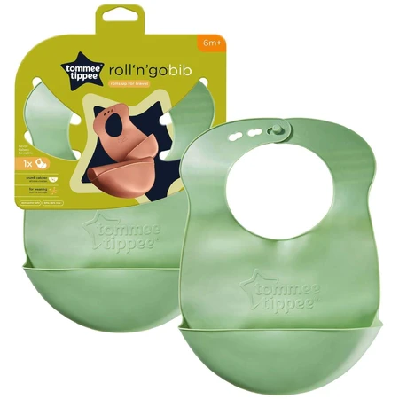 Нагрудник Tommee Tippee, 6м+, зелений або помаранчевий: ціни та характеристики