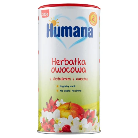 Фруктовий чай Humana, гранульований, після 8 місяців, 200 г: ціни та характеристики