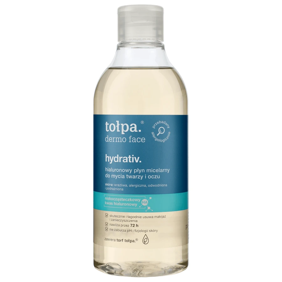 Topa Dermo Face, Hydrativ, міцелярна пінка для вмивання обличчя та очей, зволожуюча, 400 мл: ціни та характеристики