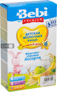 Детская каша Bebi Premium Фруктово-злаковое ассорти молочная  с 6 месяцев, 250 г