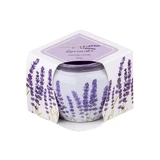 Emocio Glass Decor 70×62 мм Французька лаванда, ароматична свічка 1×1 шт, ароматична свічка