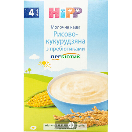 Каша молочна HiPP Перша дитяча каша рисово-кукурудзяна з пробіотиками 250 г