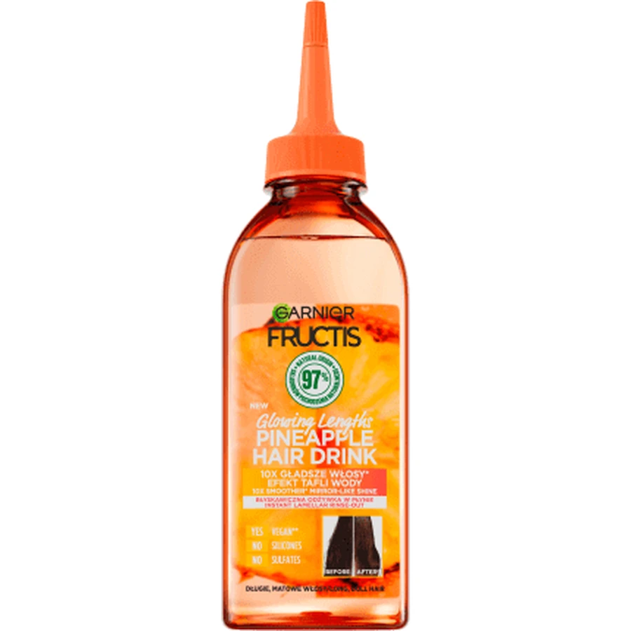 Garnier Fructis Рідкий кондиціонер для довгого волосся без блиску Слива з ананасом 200 мл: ціни та характеристики