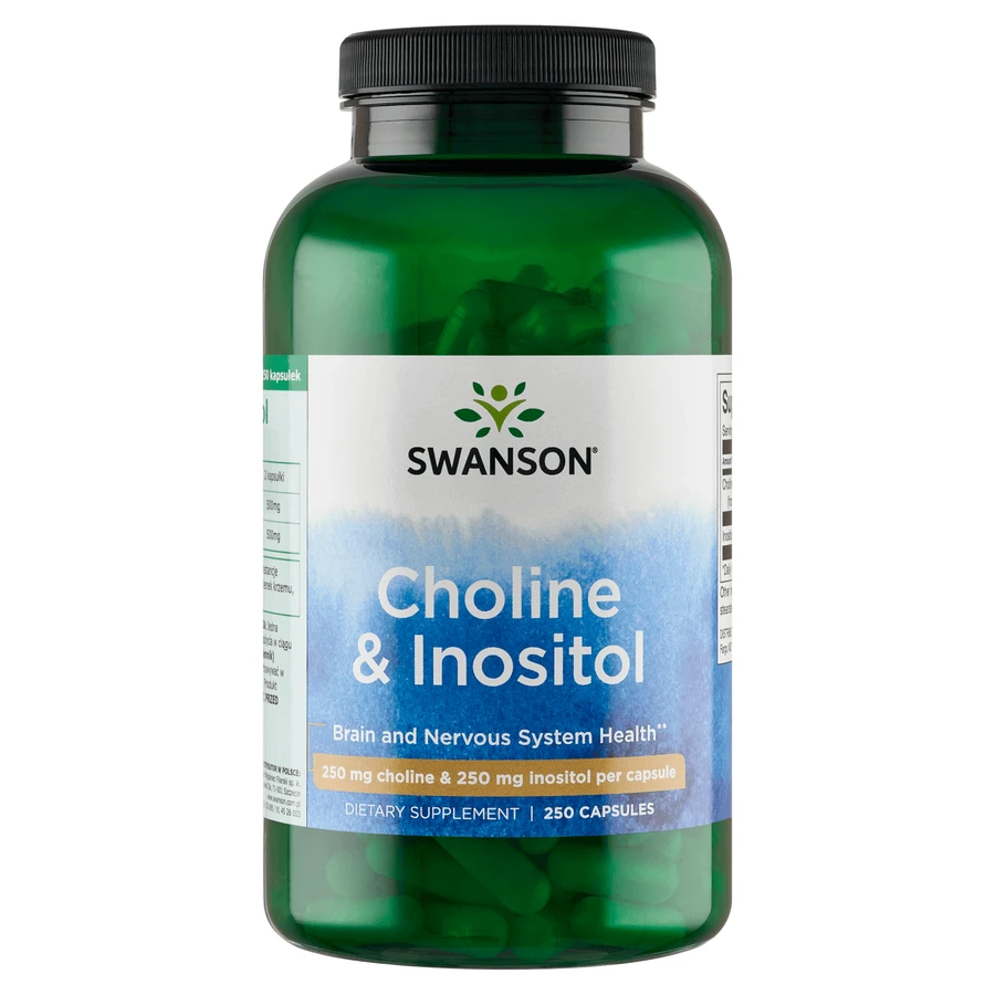 Swanson Choline & Inositol, холін та інозитол, 250 капсул: ціни та характеристики