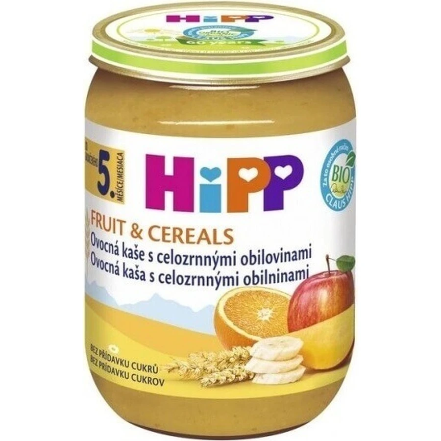 HIPP BIO Фруктовая каша с цельнозерновыми злаками 1×190 г, стартер, 6м+: цены и характеристики