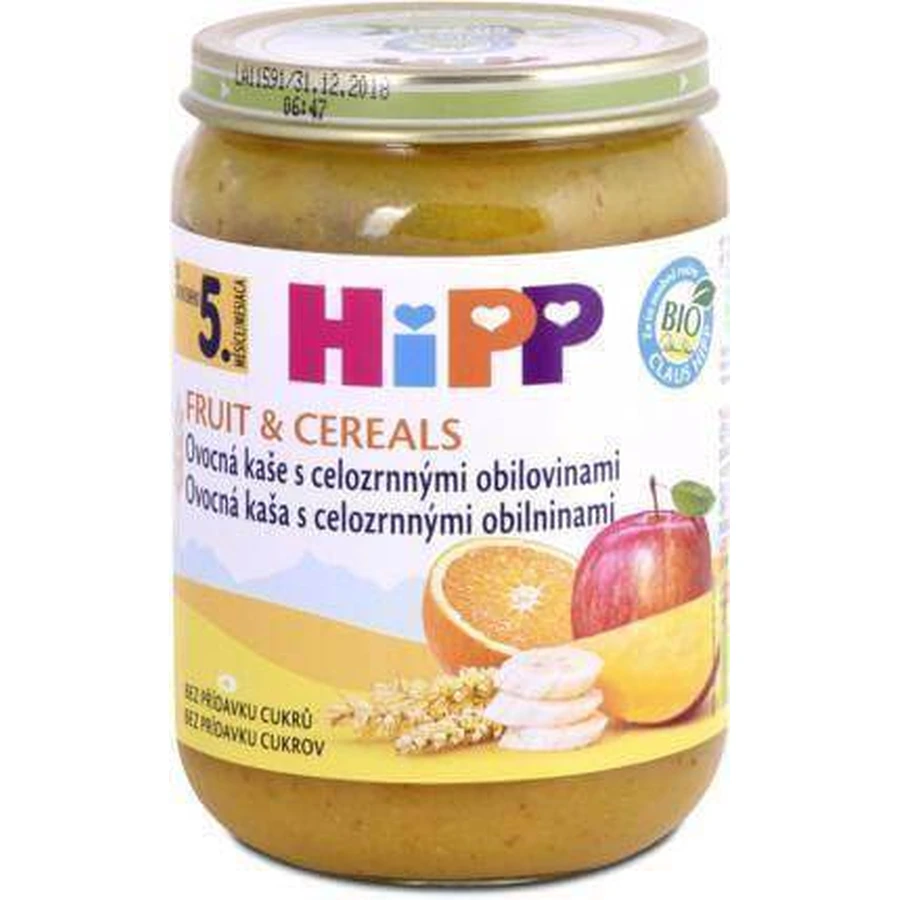 HIPP BIO Фруктовая каша с цельнозерновыми злаками 1×190 г, стартер, 6м+: цены и характеристики