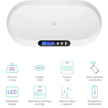 Весы для грудного вскармливания TrueLife BabyScale B5 BT Wise: цены и характеристики