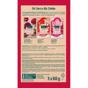 Набір Kneipp From the Heart for You, Сіль для ванн, 3 х 60 г