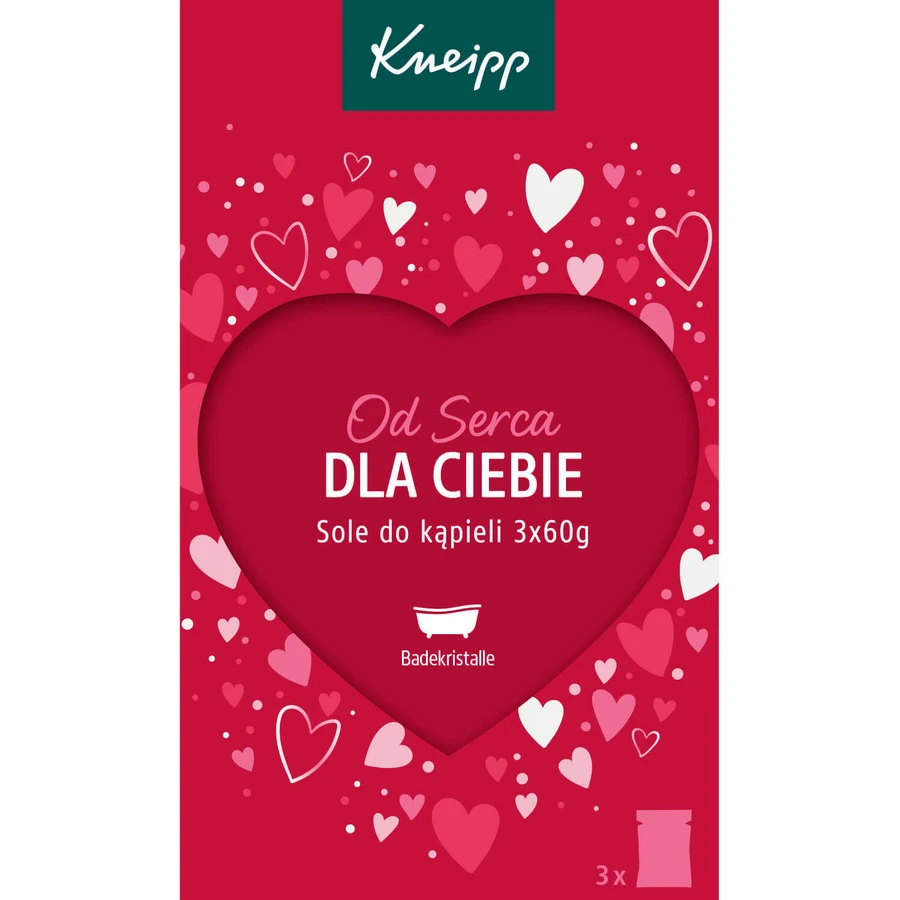 Набір Kneipp From the Heart for You, Сіль для ванн, 3 х 60 г: ціни та характеристики