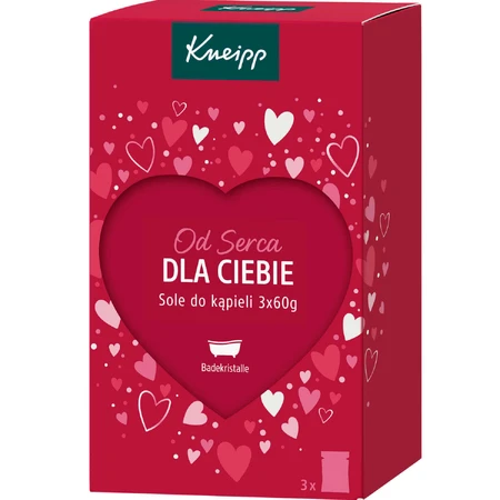 Набір Kneipp From the Heart for You, Сіль для ванн, 3 х 60 г: ціни та характеристики