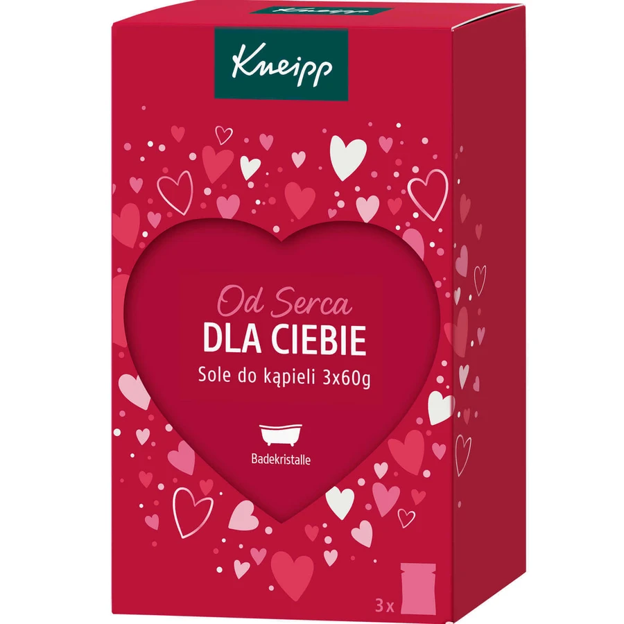Набір Kneipp From the Heart for You, Сіль для ванн, 3 х 60 г: ціни та характеристики