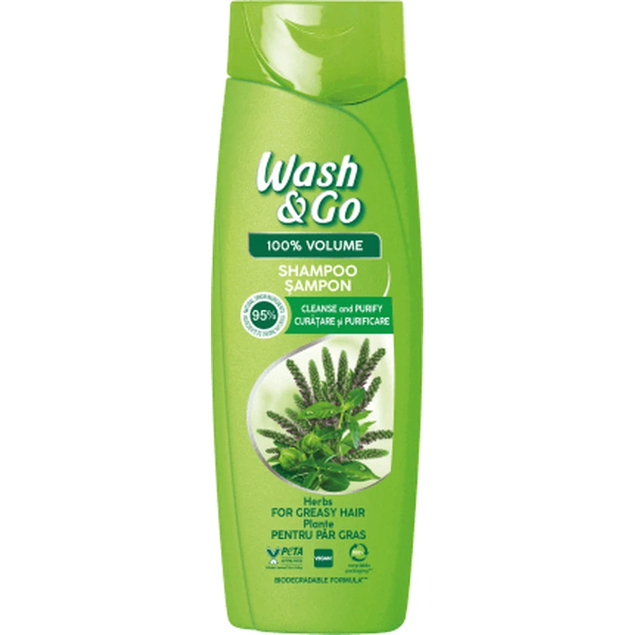 Шампунь с экстрактом трав Wash&Go, 360 мл: цены и характеристики