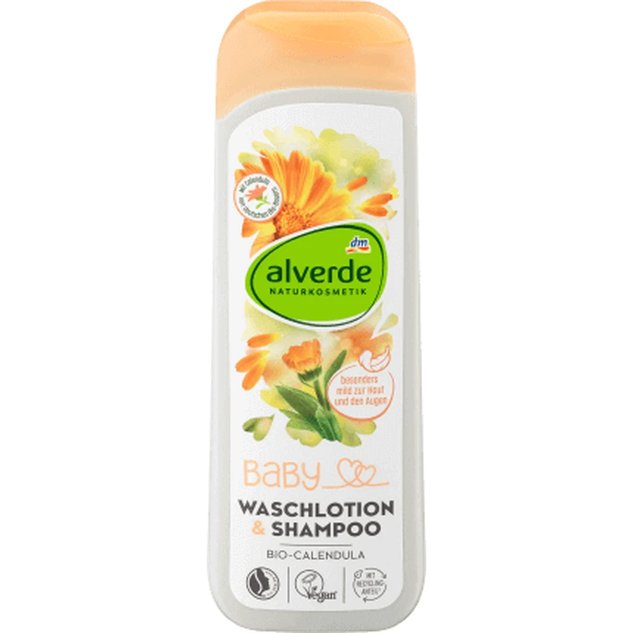 Alverde Naturkosmetik Детский лосьон и шампунь с календулой, 250 мл: цены и характеристики