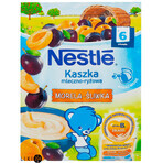 Детская каша Nestle Рисовая со сливой и абрикосом молочная с 6 месяцев,  230 г: цены и характеристики