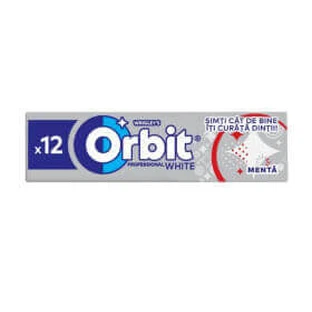Жувальна гумка Orbit Professional біла м'ята, 16,8 г