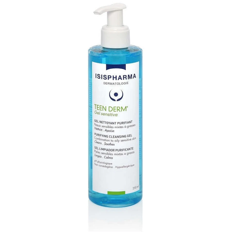 Гель для вмивання IsisPharma Teen Derm Sensitive Cleansing Gel, 250 мл: ціни та характеристики