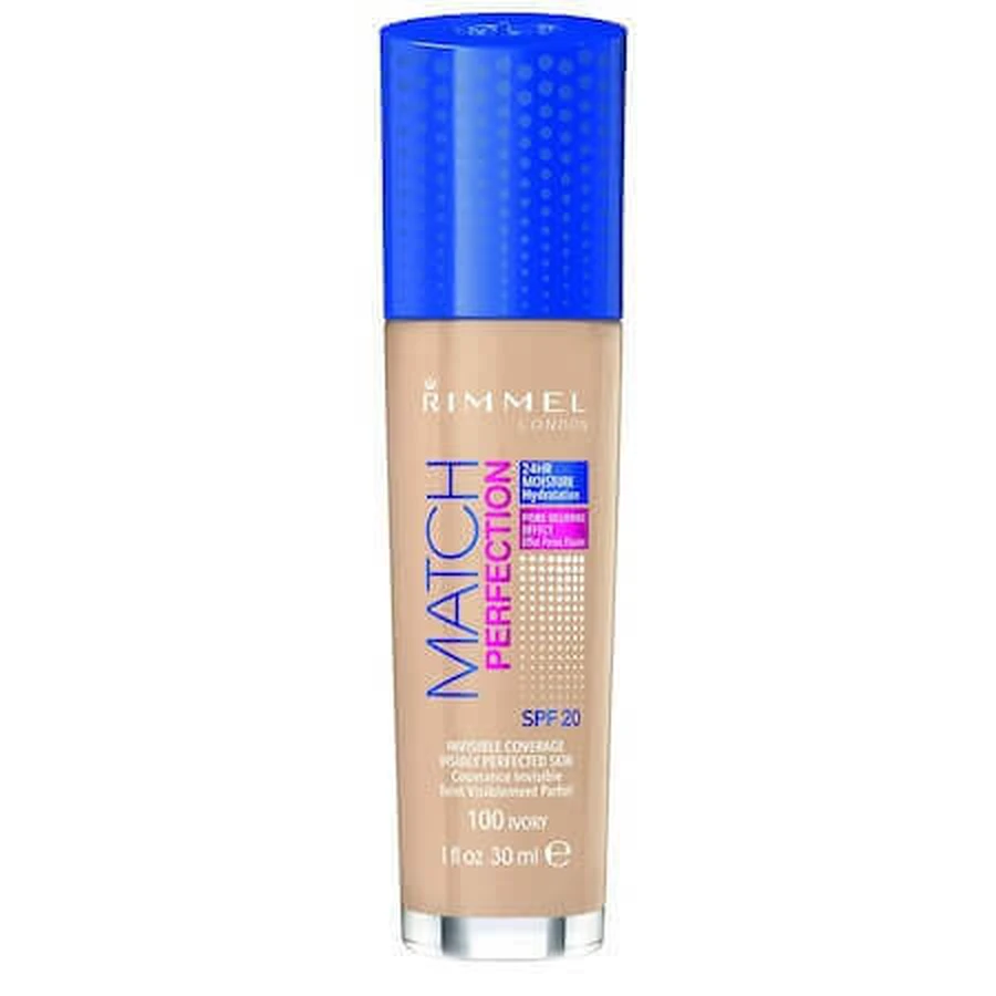 Основание Match Perfection 100 Ivory, 30 мл, Rimmel London: цены и характеристики