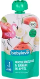 Детское пюре Babylove Арбуз с бананом и яблоком ECO, с 12+ месяцев, 100 г