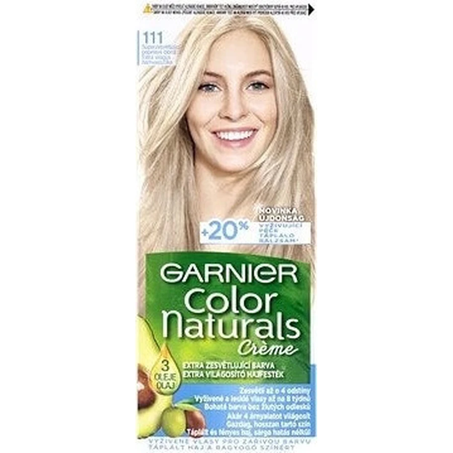 Фарба для перманентного волосся Garnier Color Naturals 111 Суперосвітлююча попелясто-русява 1×1 шт, колір волосся: ціни та характеристики