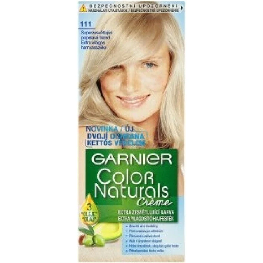 Фарба для перманентного волосся Garnier Color Naturals 111 Суперосвітлююча попелясто-русява 1×1 шт, колір волосся: ціни та характеристики