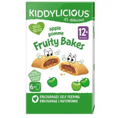 Яблучне печиво, 6 х 22 г, Kiddylicious: ціни та характеристики