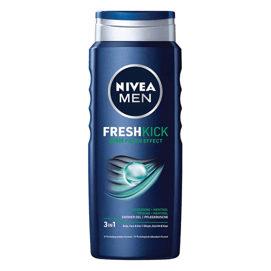 Гель для душа Fresh Kick для мужчин, 500 мл, Nivea: цены и характеристики