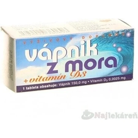NATURVITA Кальций из моря + витамин D3 1×60 табл, кальций + D3: цены и характеристики