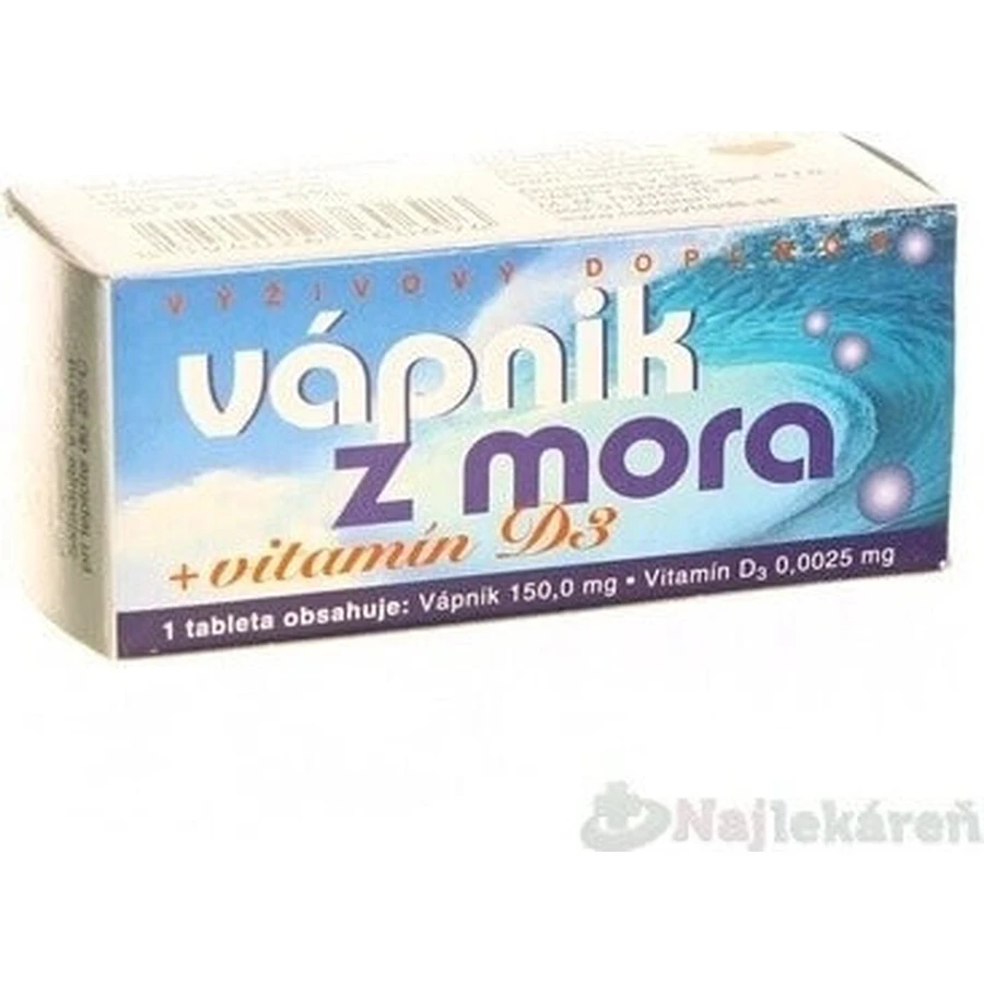 NATURVITA Кальций из моря + витамин D3 1×60 табл, кальций + D3: цены и характеристики