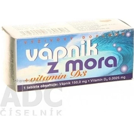 NATURVITA Кальций из моря + витамин D3 1×60 табл, кальций + D3: цены и характеристики