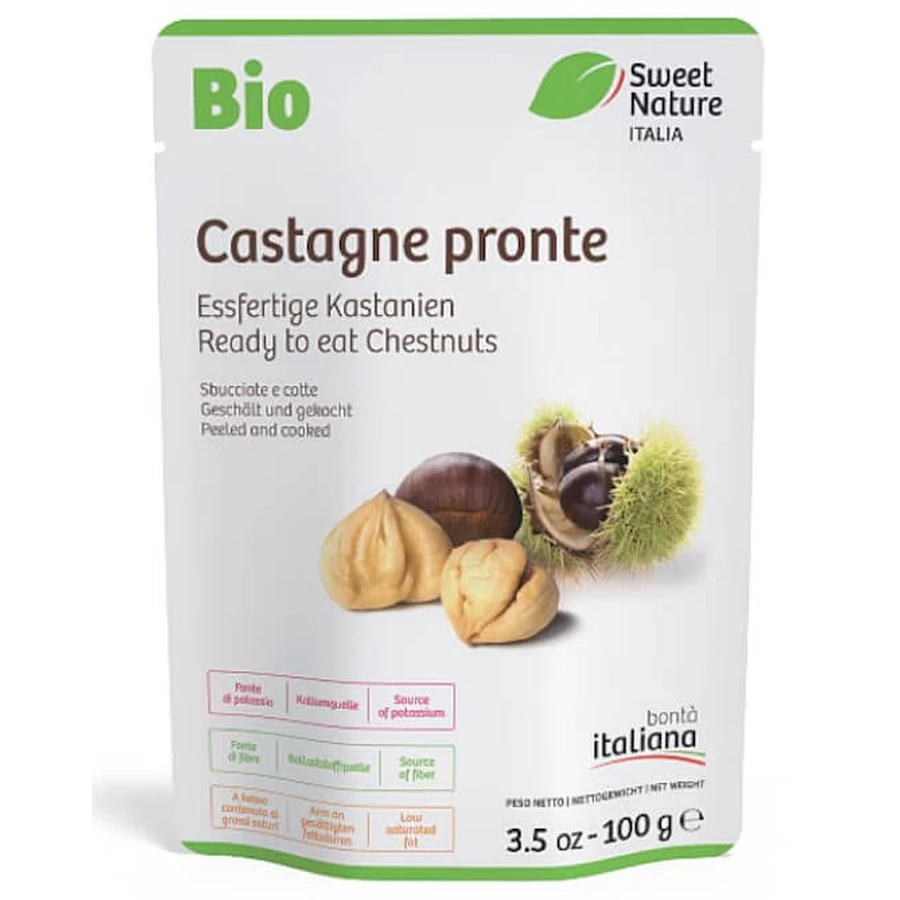 Каштани Sweet Nature Italia Organic Castagne Pronte, 100 г : ціни та характеристики