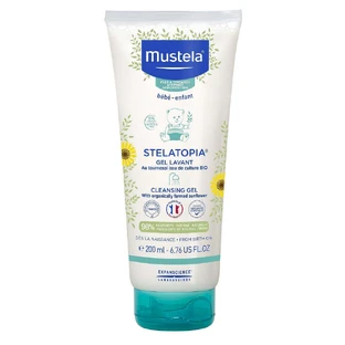 Очищающий гель для атопичной кожи Stelatopia, 200 мл, Mustela