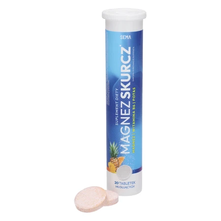 SEMA Magnesium Shrinkage, со вкусом тропических фруктов, 20 шипучих таблеток: цены и характеристики