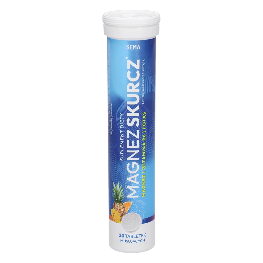 SEMA Magnesium Shrinkage, со вкусом тропических фруктов, 20 шипучих таблеток: цены и характеристики