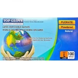 Рукавички латексні Top Glove, розмір L, 100 штук, Roval Med