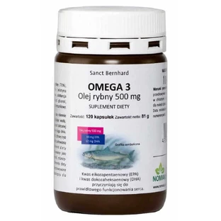 Рыбий жир Omega 3 EPA и DHA 500 мг 120 капсул Sanct Bernhard