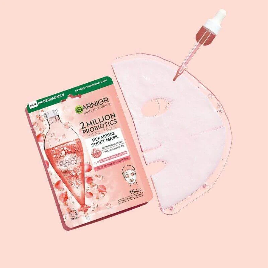 Текстильна маска Garnier Skin Naturals з пробіотичними фракціями 22 г: ціни та характеристики