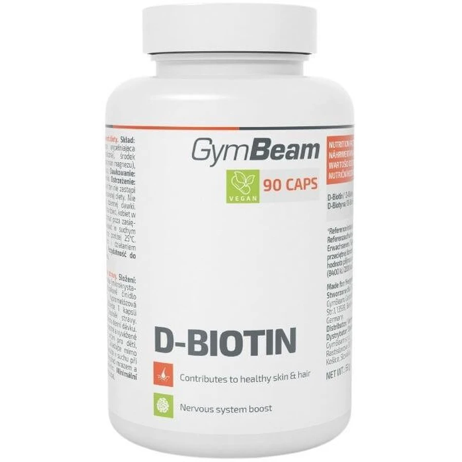 GymBeam D-Біотин 90 капсул: ціни та характеристики