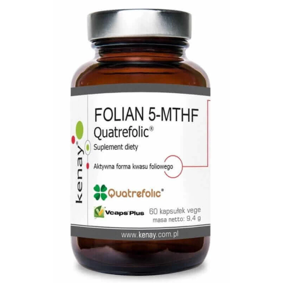 ФОЛАТ 5-MTHF (активна фолієва кислота) Quatrefolic® (60 капсул) Kenay: ціни та характеристики