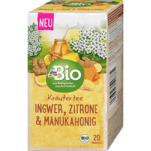 Чай DmBio Мануака з імбиром та лимоном, 40 г