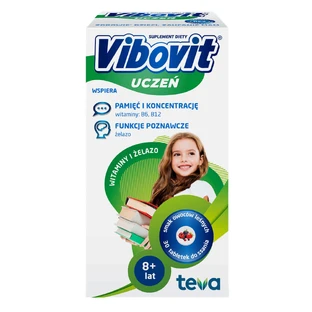 Vibovit Ucze Витамины и элазо с 8 лет 30 пастилок