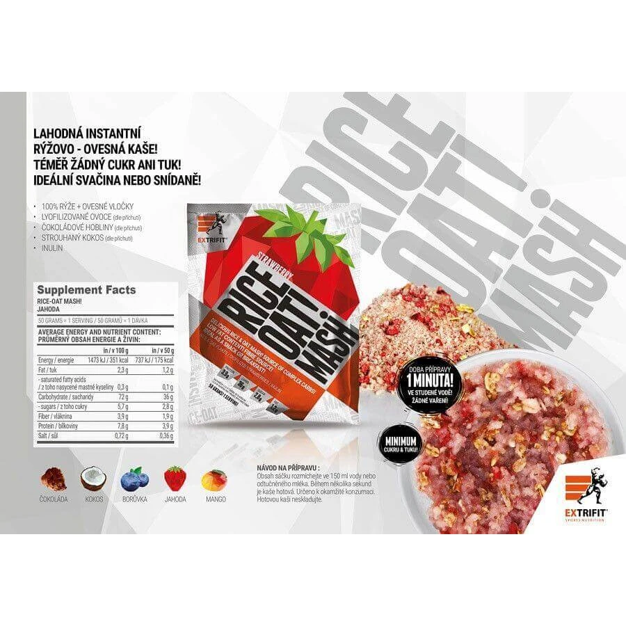 Extrifit Ржаная овсянка каа малина 50 г: цены и характеристики
