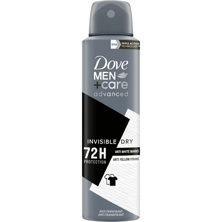 DOVE MEN+CARE Просунутий невидимий сухий антиперспірант-спрей 150 мл: ціни та характеристики