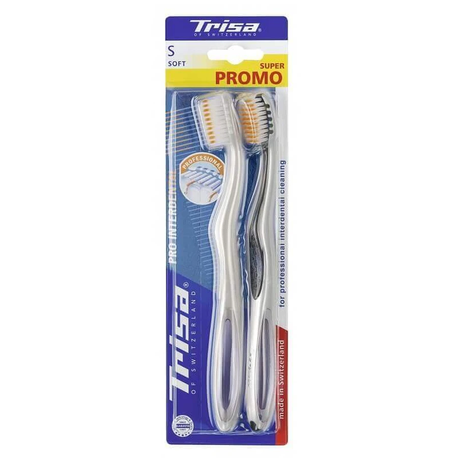 Зубні щітки Pro Interdental, Duo Soft, Trisa: ціни та характеристики