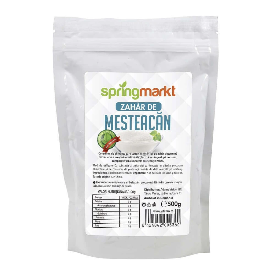 Сахар Mesteacan, 500 г, Spring Markt: цены и характеристики