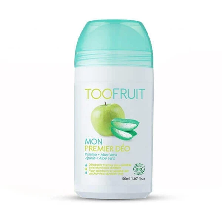 Toofruit, антибактеріальний дезодорант у кульці для дітей, яблуко та алое вера, 50 мл: ціни та характеристики