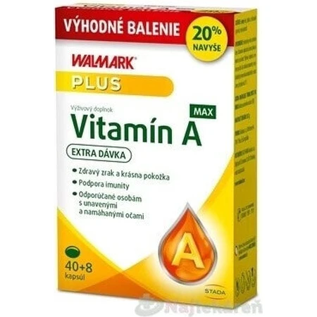 WALMARK Vitamin A MAX Christmas 1×48 cps, 40+8 navye: ціни та характеристики