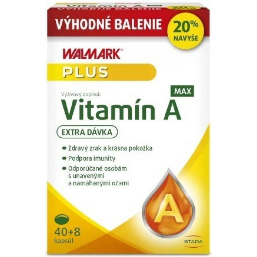 WALMARK Vitamin A MAX Christmas 1×48 cps, 40+8 navye: ціни та характеристики